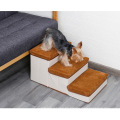 Almacenamiento plegable Pet Pet escaleras escalones sobre el sofá superficie suave de la superficie suave escalera de cachorro